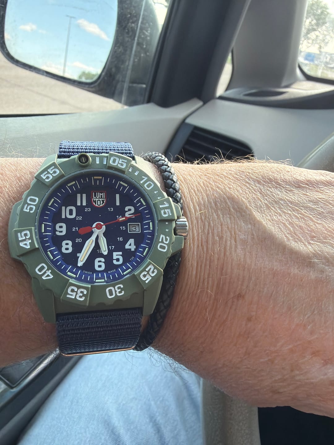 Customer photo review of Luminox 3503.ND Navy Seal 3500 Men's Blue Band Dive Watch