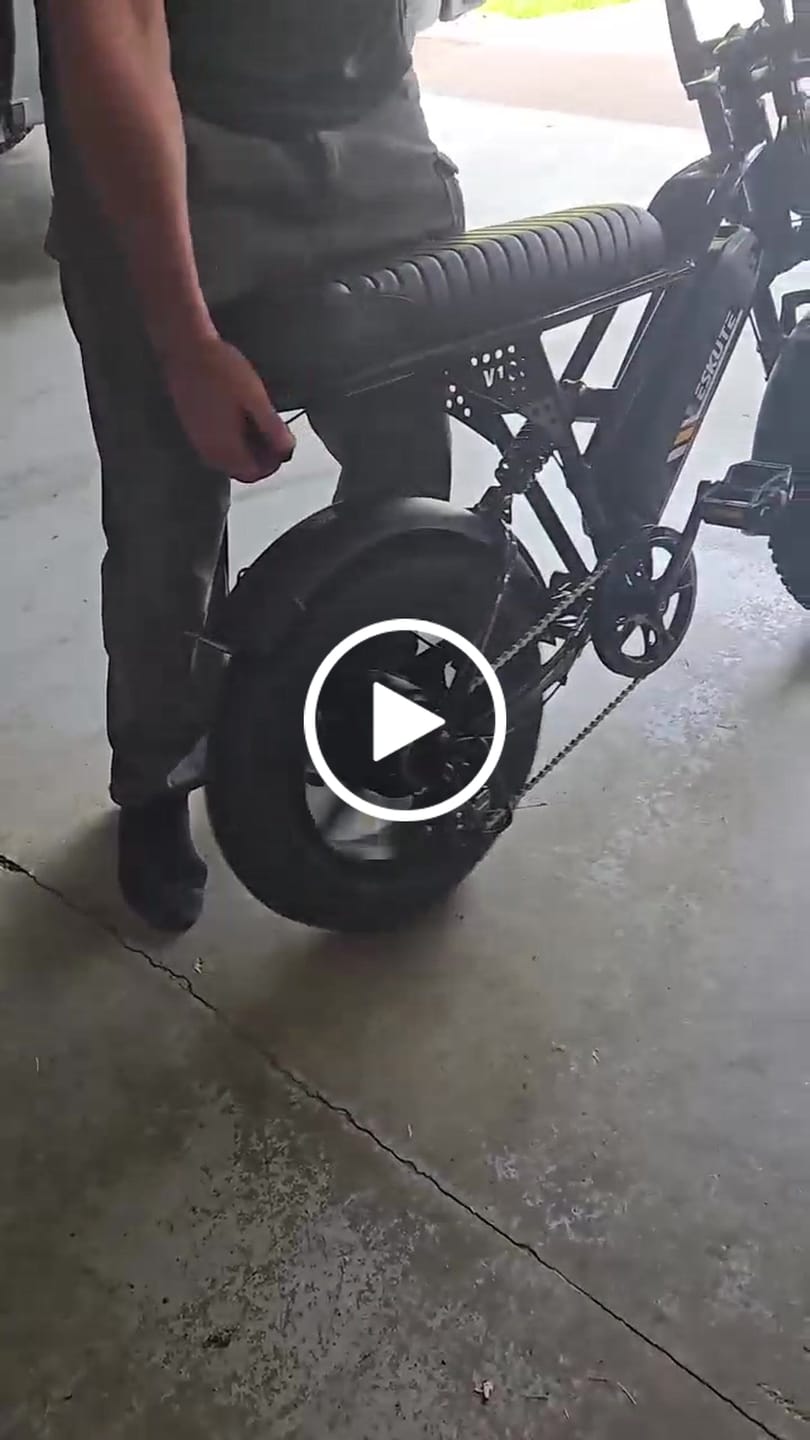 Customer video review of Eskute® V100 16*4.0" Electric Bike for Kids&Teens