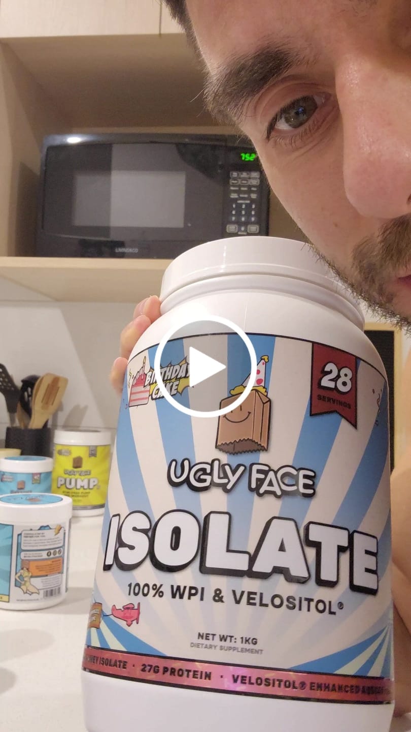 Customer video review of UGLYFACE®  ISOLATE PROTEIN V2.0