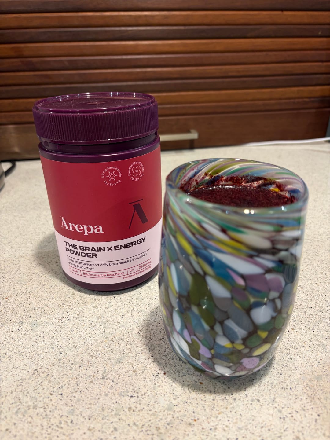 Customer photo review of The Brain x Energy Powder⁺