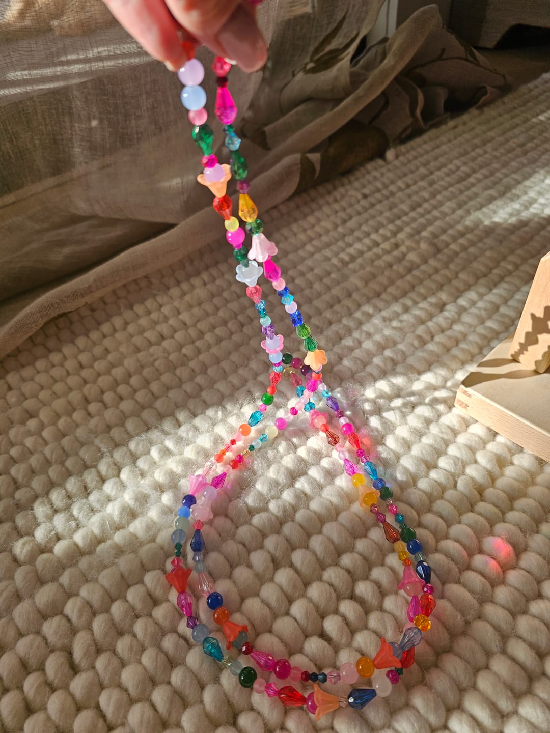 Customer photo review of Hand made beaded sun catches