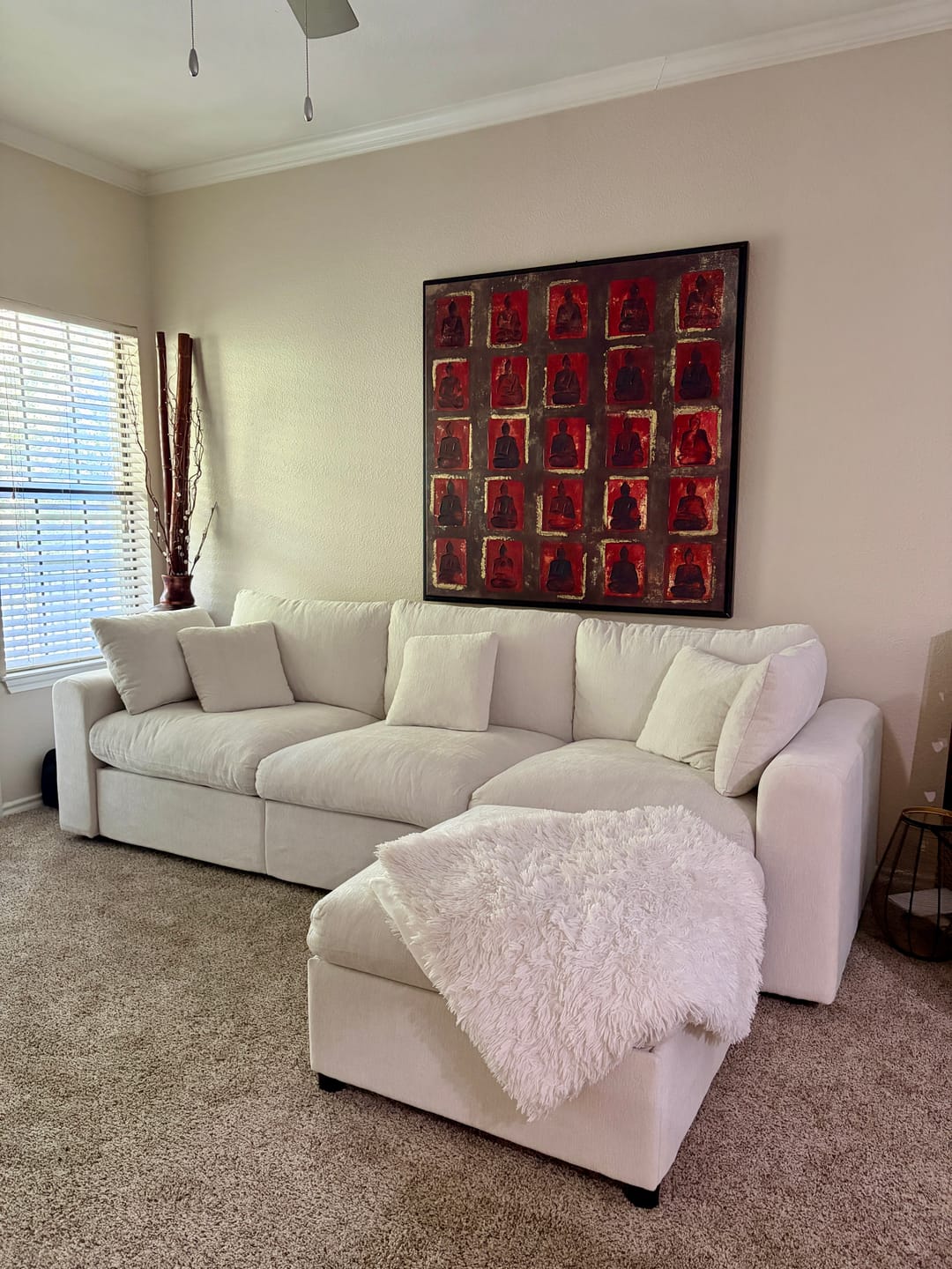 Customer photo review of Grand Cloud Modular Sectional Sofa