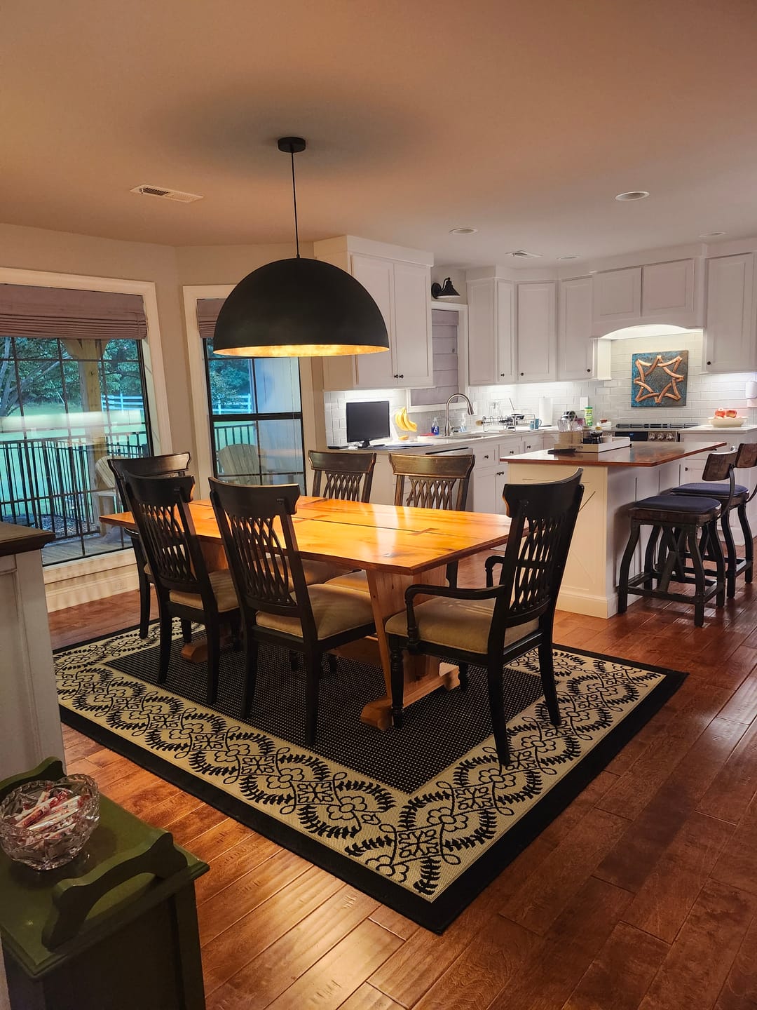 Customer photo review of Industrial Oversized Large Metal Dome Pendant Light