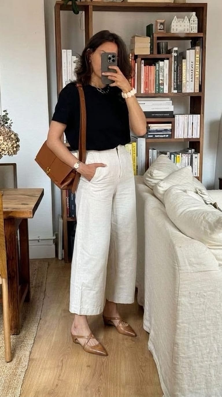 Customer photo review of Aluna | Mules de cuero genuino