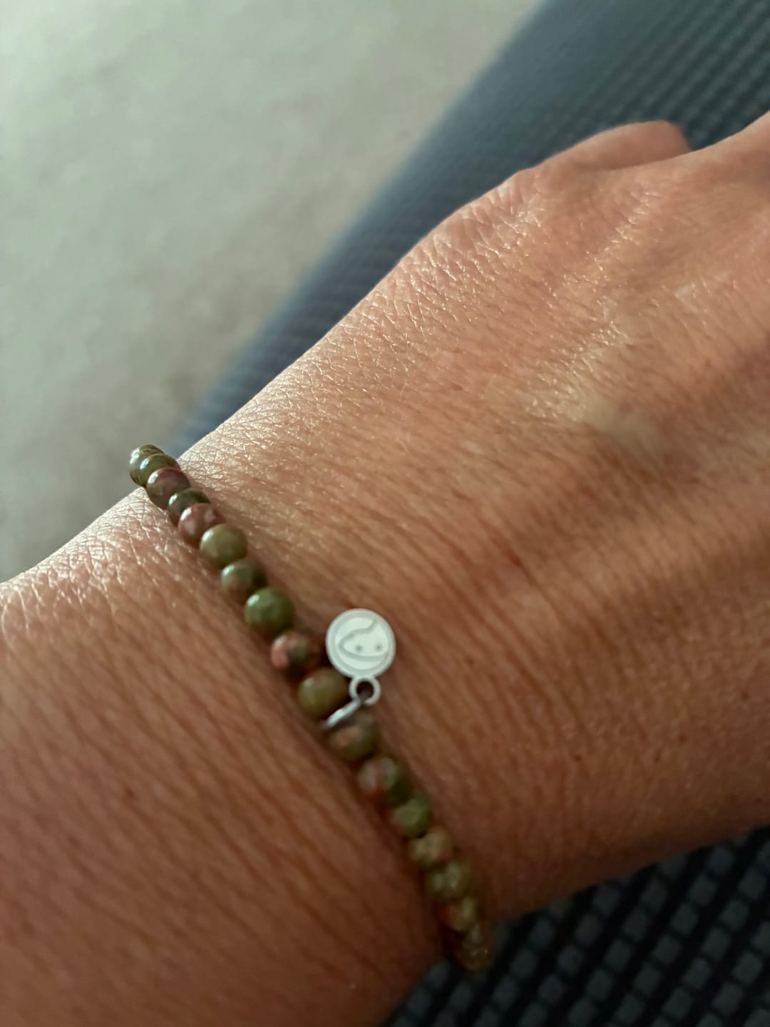 Customer photo review of Unakite Bracelet Mini