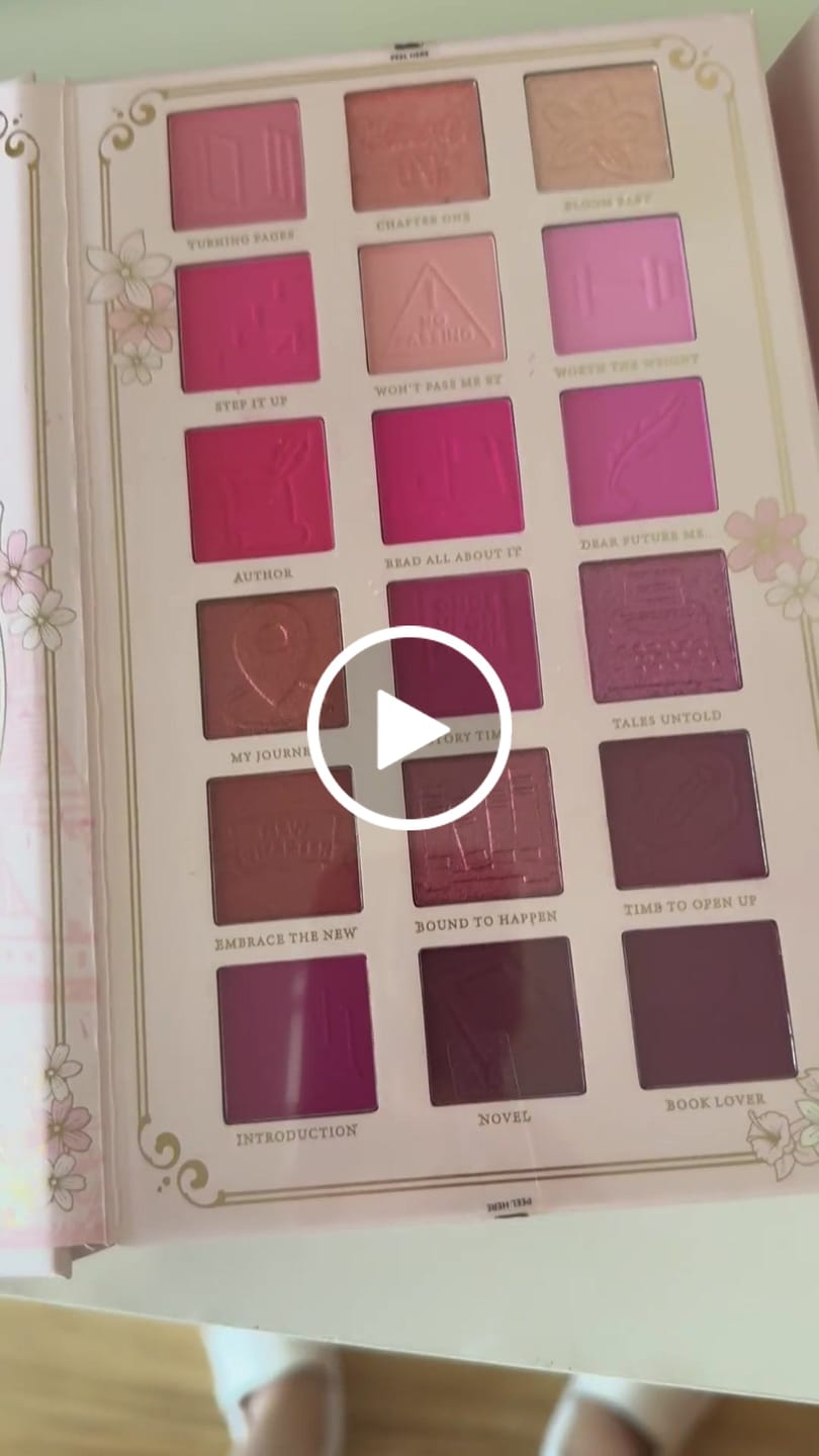 Customer video review of A Brand New Chapter Palette - Chapter One