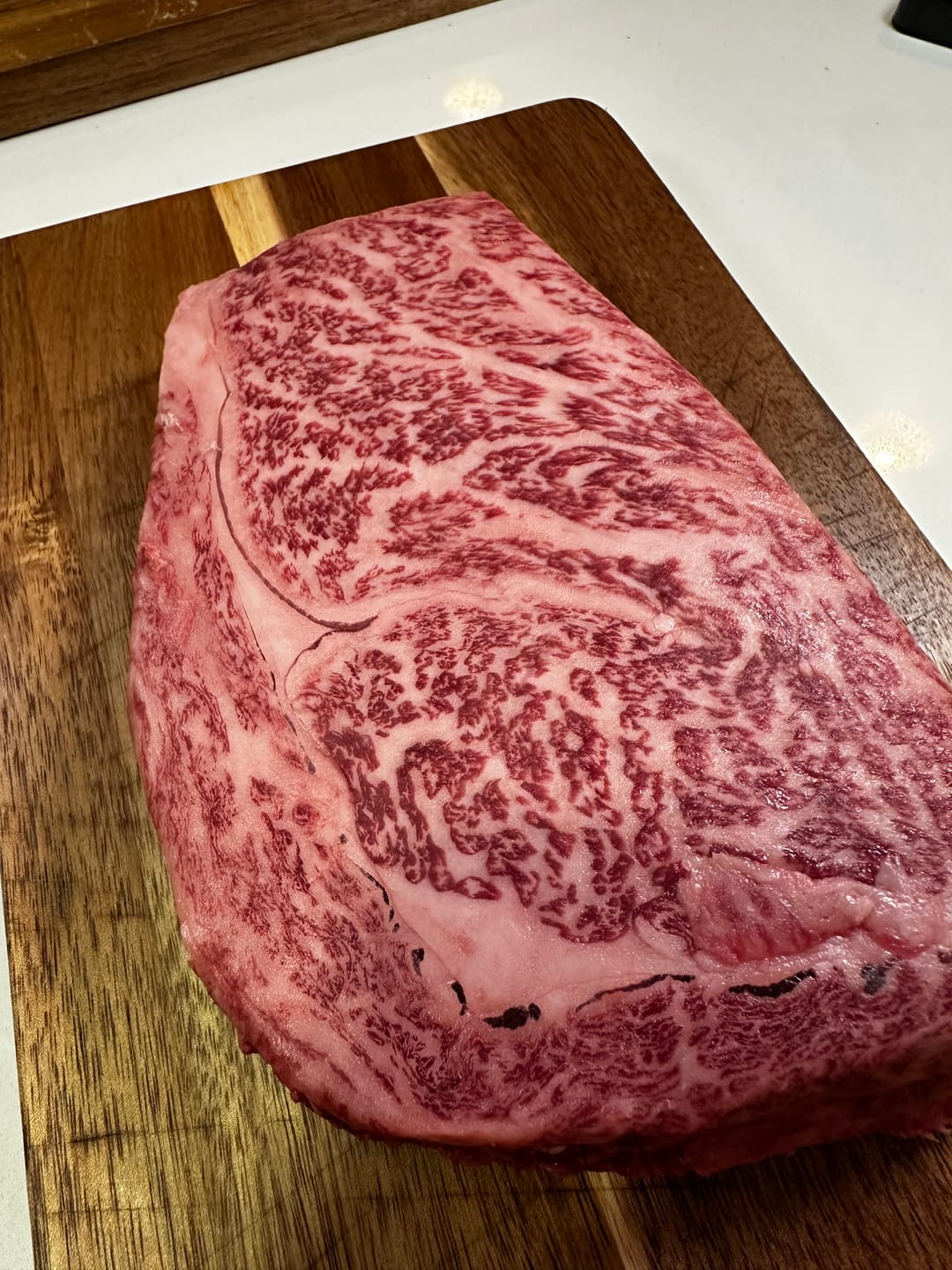 Customer photo review of A5 Japanese Wagyu Ribeye Steak, Vacuum Pack (16oz)