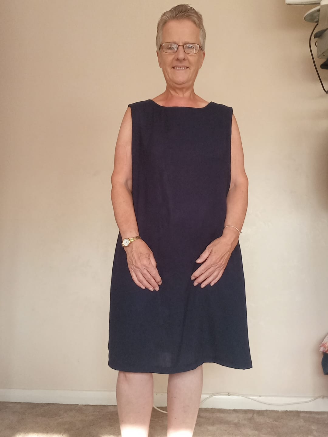 Customer photo review of Plain Linen Look Viscose Fabric