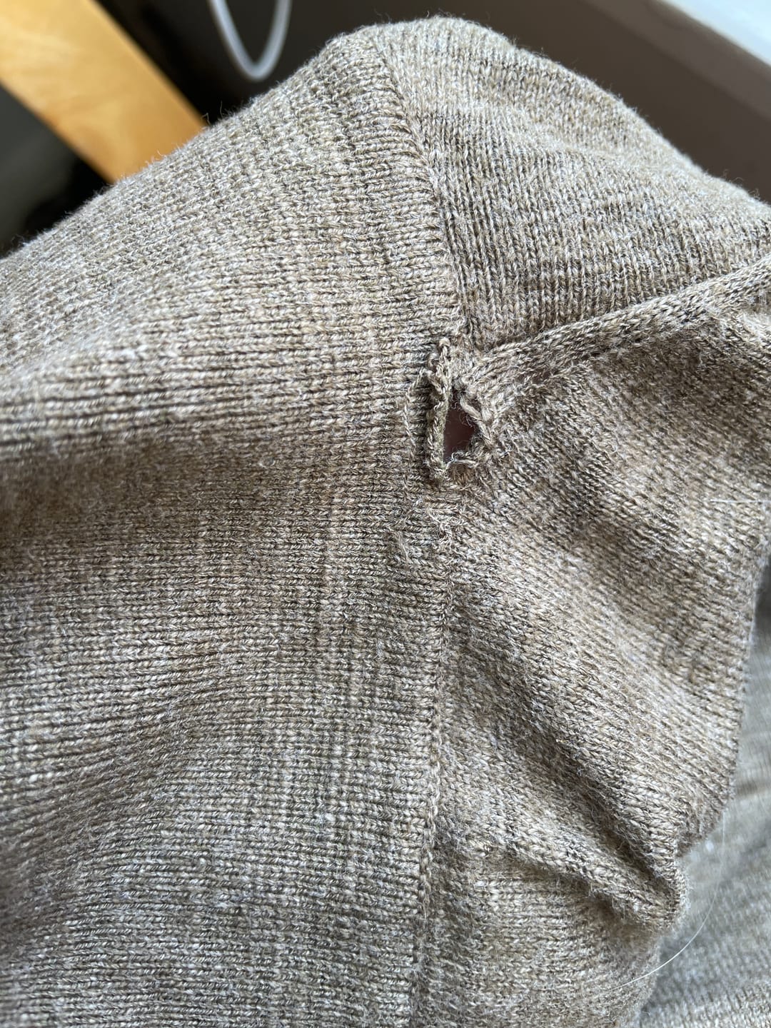 Customer photo review of Lightweight Slub Cotton Knit Polo - Olive
