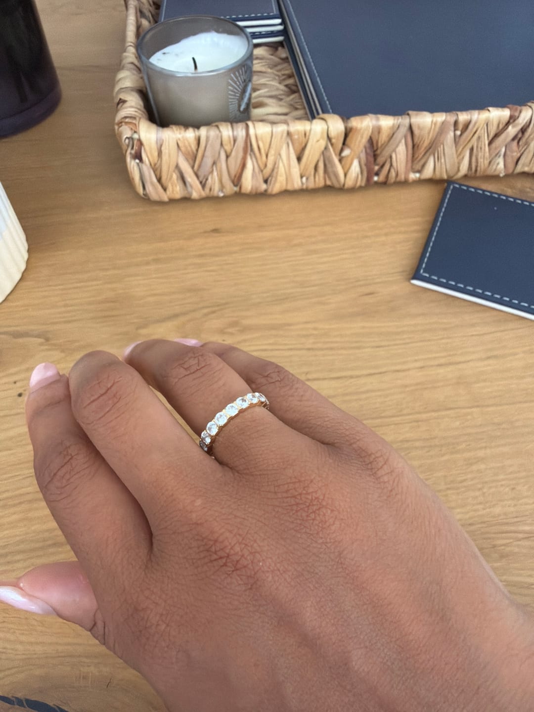 Customer photo review of Bold Eternity Band Ring