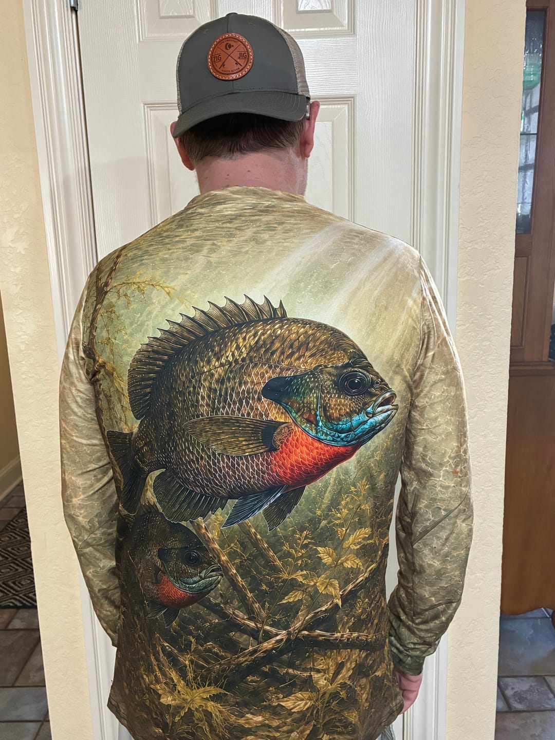 Customer photo review of Performance Fishing Long Sleeve - Sunlit Shallows Bluegill - TBT228