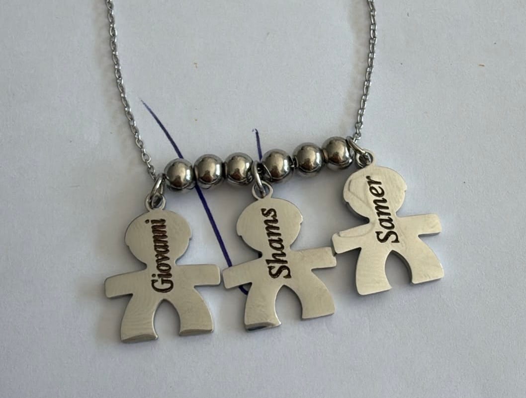 Customer photo review of Collana con bambini - I Miei Tesori