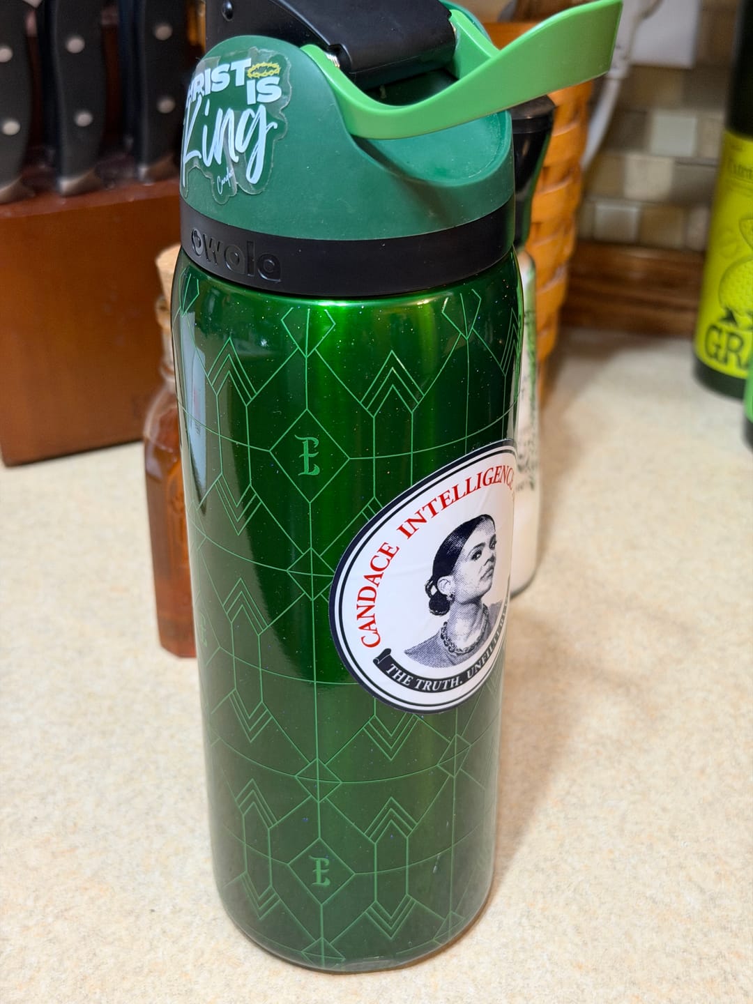Customer photo review of Candace Intelligence Agency Sticker
