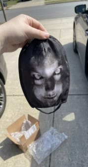 Customer photo review of NightScare™ Headrest Cover