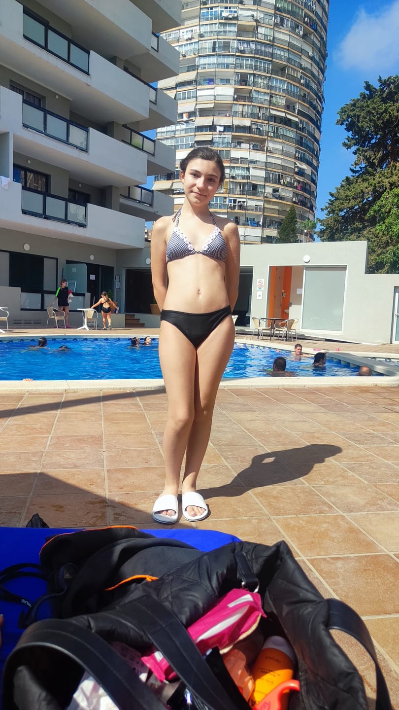 Customer photo review of Eva - Bas de maillot de bain menstruel ado pour flux abondant | Sorio®