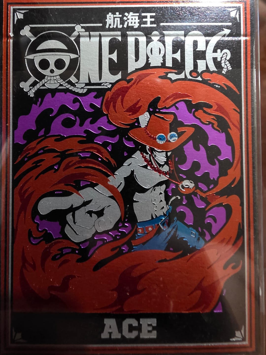 Customer photo review of One Piece Ace Playing Cards