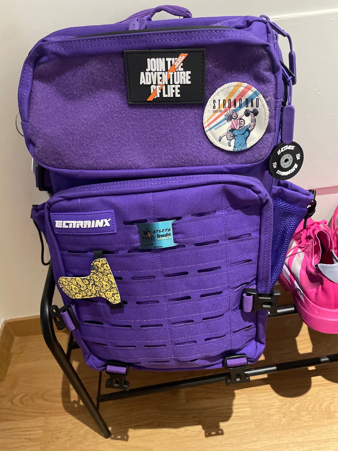 Customer photo review of Mochila Táctica V2 45L All In Violeta