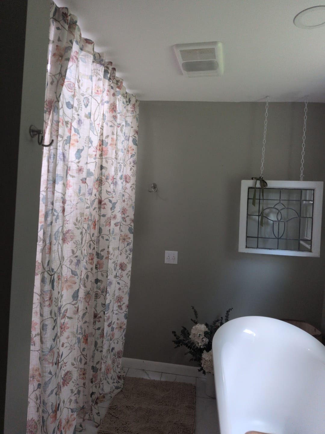 Customer photo review of Hattie Floral Linen Blend Curtains
