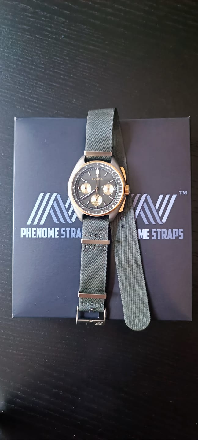 Customer photo review of Admiralty Grey Premium Nylon Watch Strap