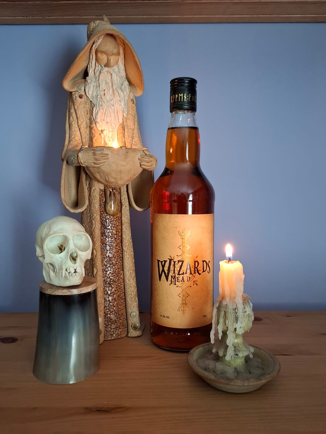 Customer photo review of Raven Forge Wizard Mead - With FREE Horn - PRE-SALE