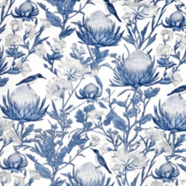 Customer photo review of Printed Velvet Delf Protea