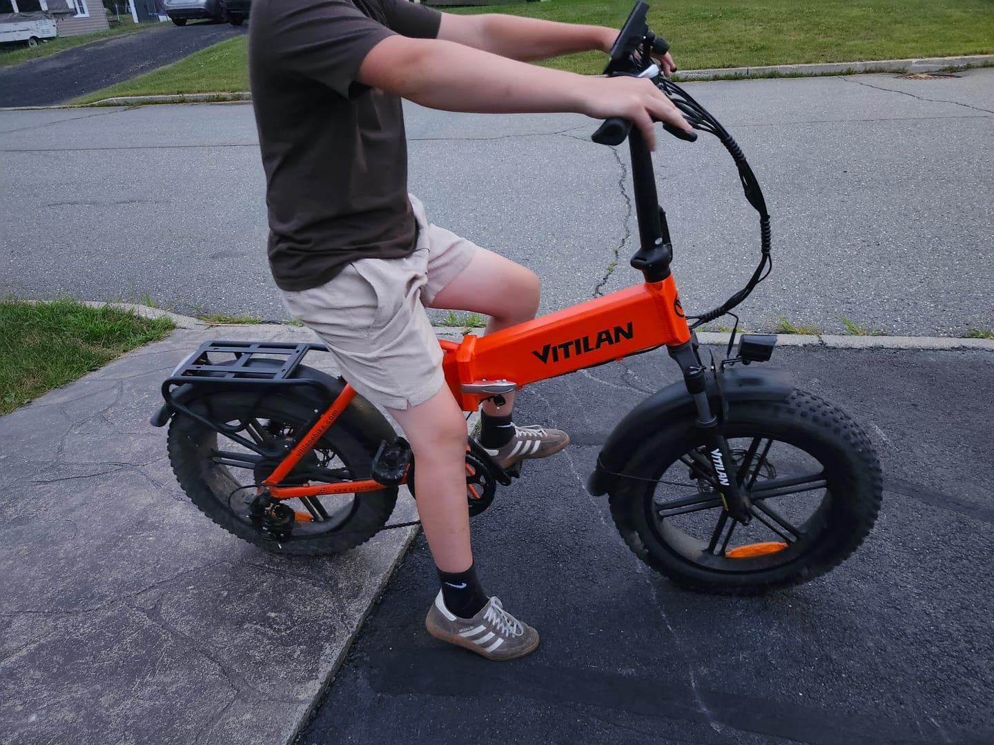 Customer photo review of V3 2.0 Folding Fat Tires Adult All Terrain Electric Bike