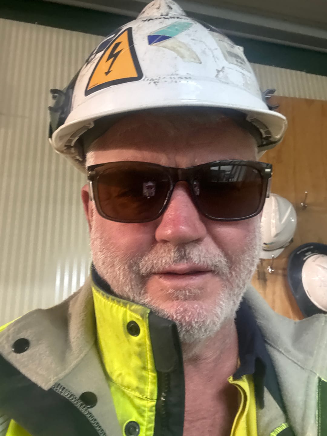 Customer photo review of Kenneth Olive Frame / Brown Lens Polarised Safety Glasses