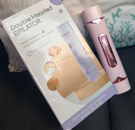 Customer photo review of Depiladora Eléctrica Multifunción 2 en 1 - Dual Head - Recargable USB-C