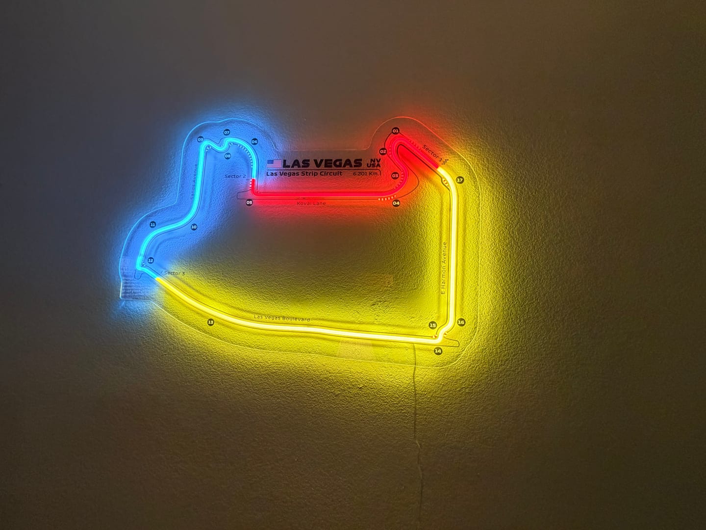 Customer photo review of Las Vegas Strip Circuit Neon Race Track