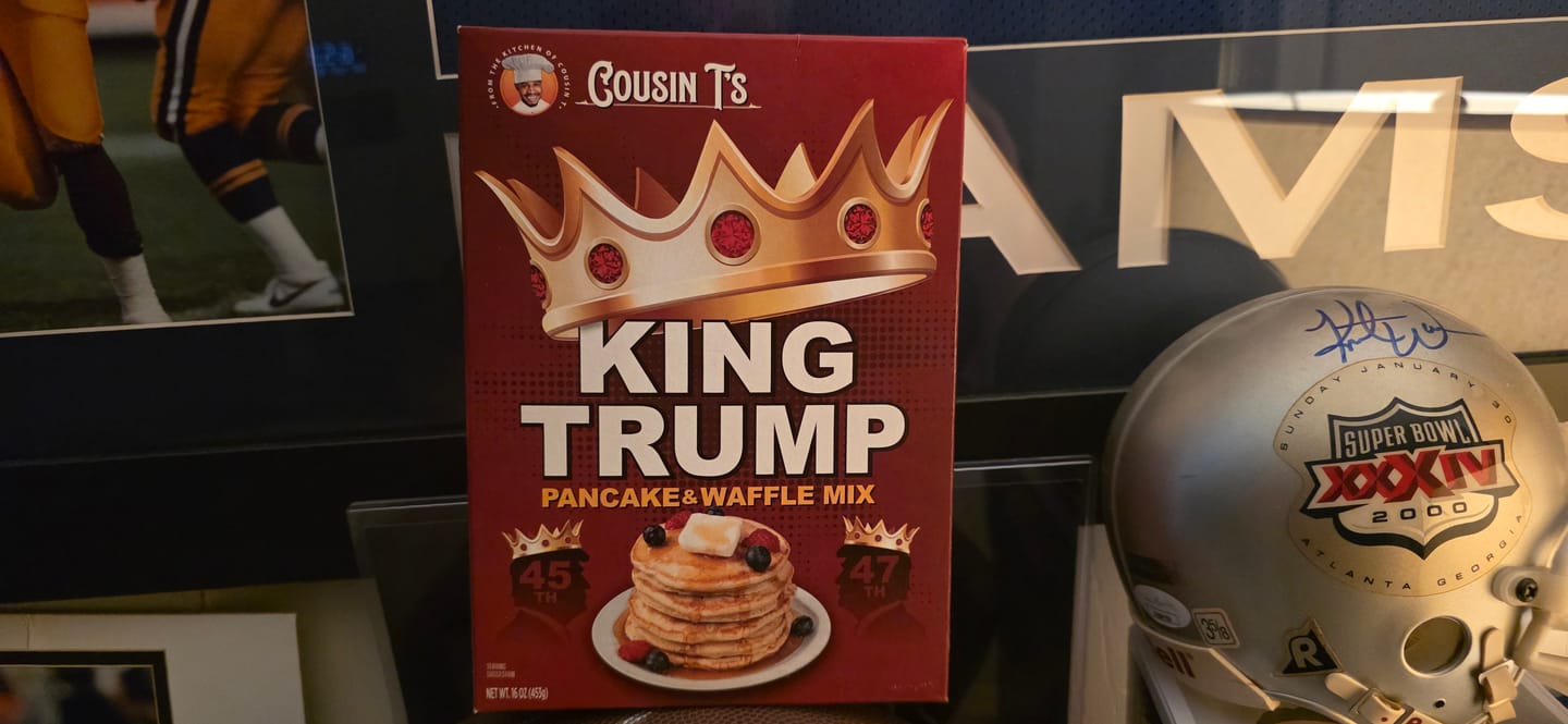 Customer photo review of Cousin T’s - King Trump Pancake & Waffle Mix
