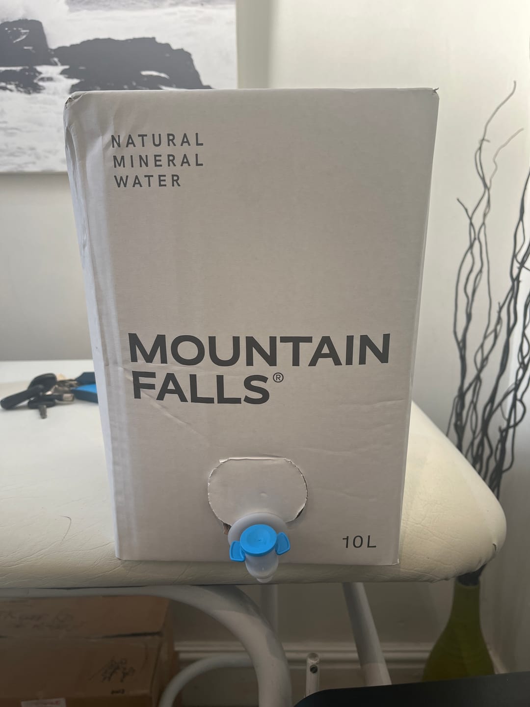 Customer photo review of AcquaBox by Mountain Falls 10L – STILL Mineral Water (on tap Bag-in-Box)
