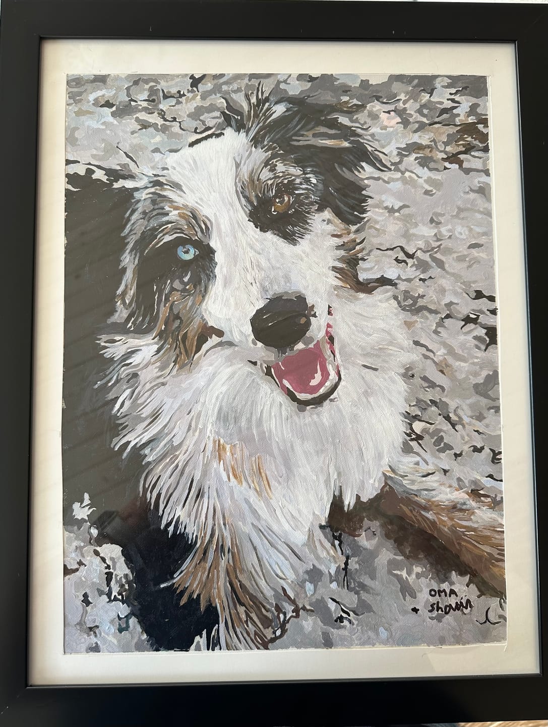 Customer photo review of Custom Paint By Numbers Kit