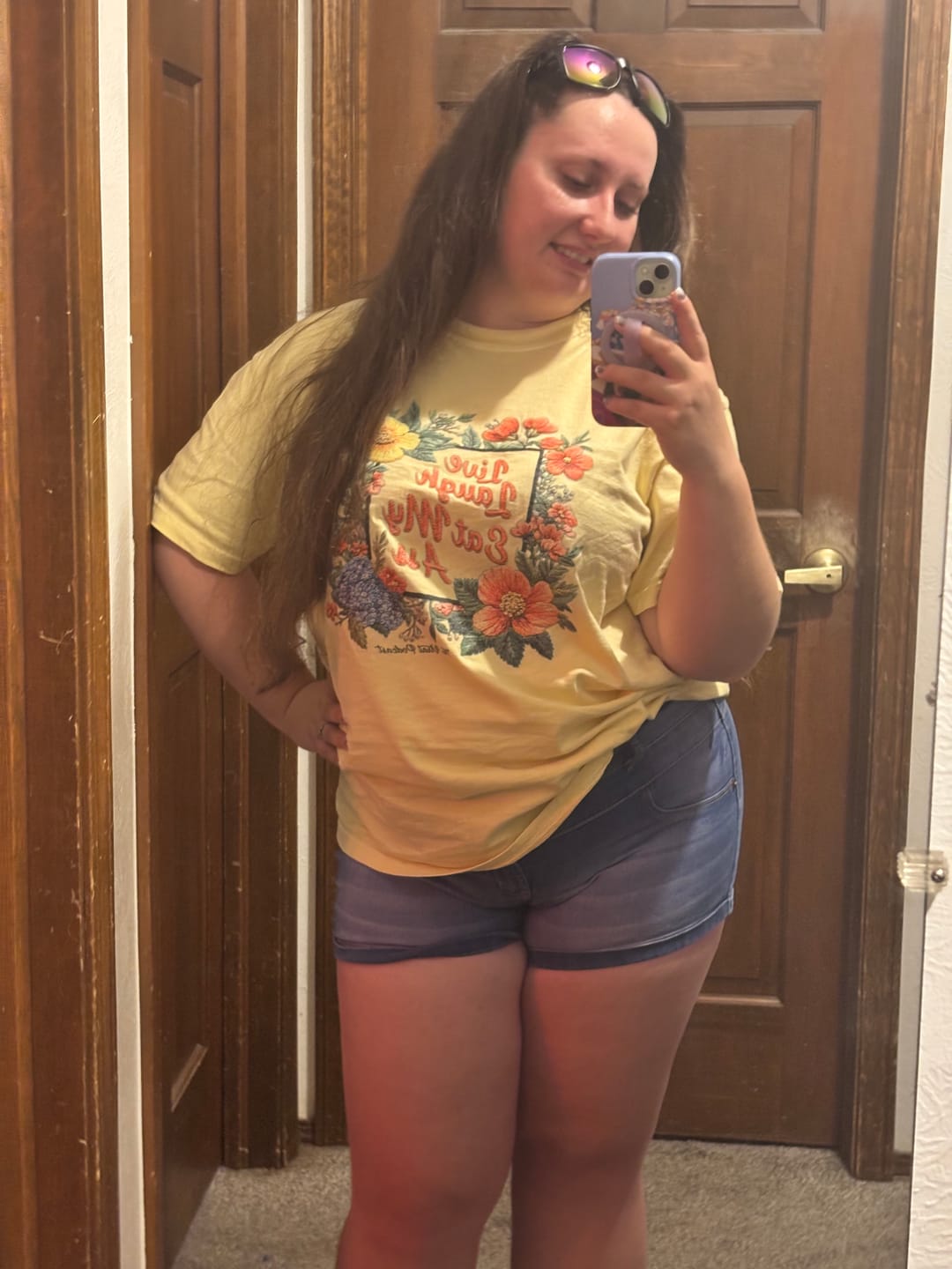 Customer photo review of Live Laugh EMA T-Shirt