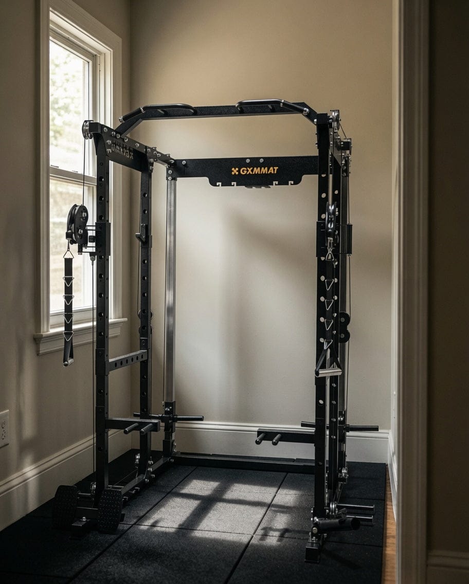 Customer photo review of GXMMAT X6 Power Rack + Weight Bench + Barbell Package