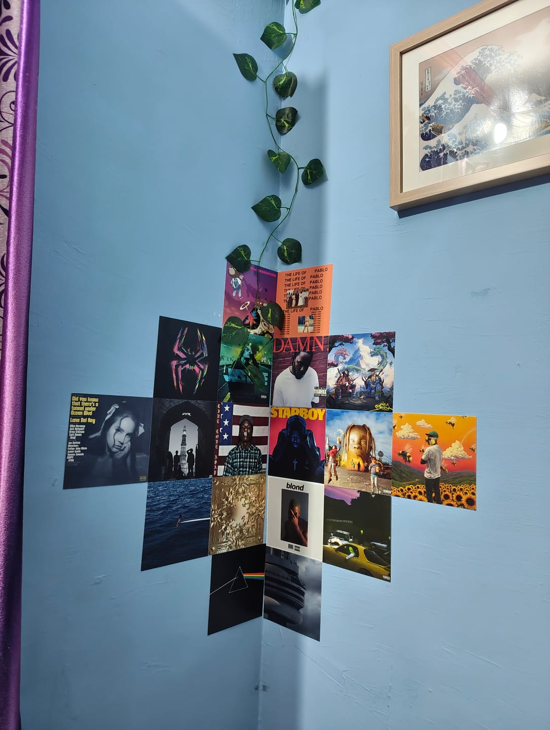 Customer photo review of CUSTOM ALBUM COVER PRINTS - WALL COLLAGE POSTERS