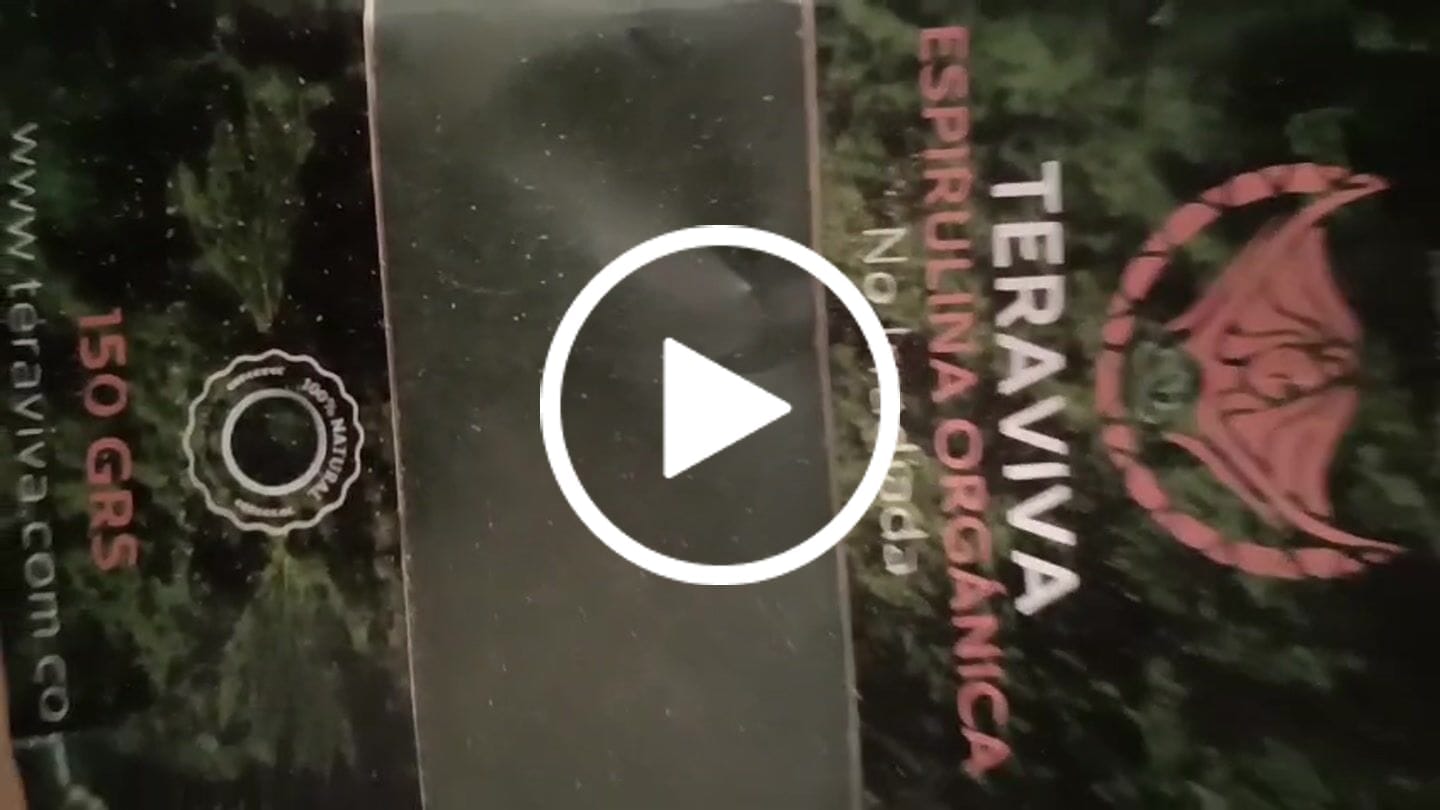 Customer video review of Espirulina en polvo