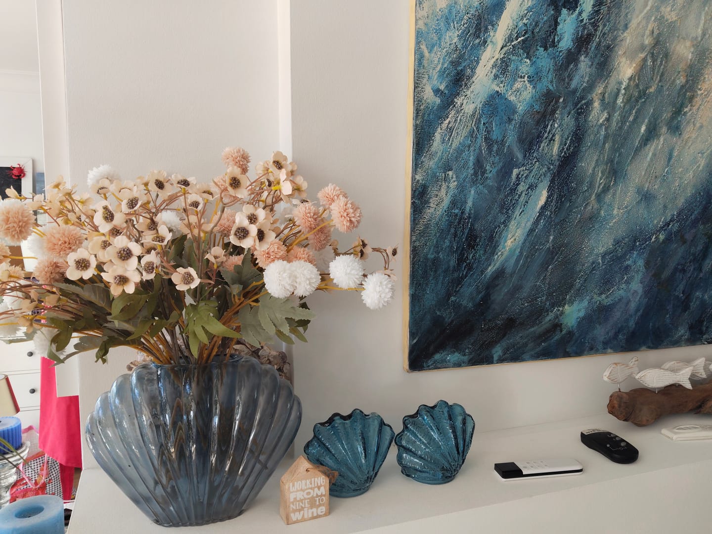 Customer photo review of Wax Arrangement - Beige mix