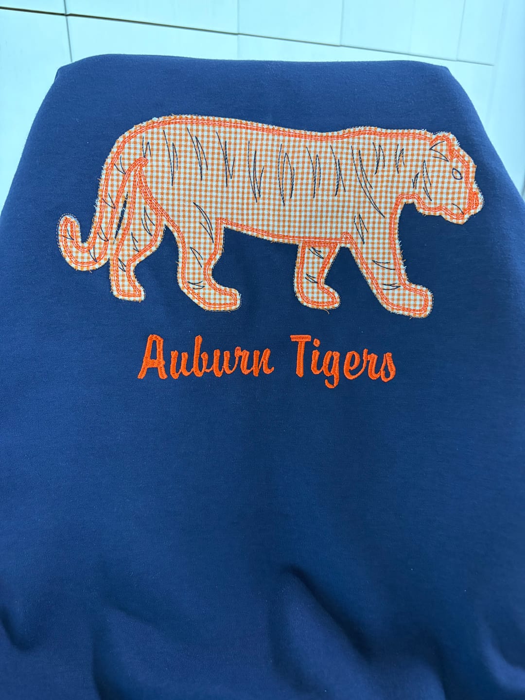 Customer photo review of Custom Tennessee Volunteers Women’s Team Spirit Sweatshirt – Applique Embroidered Side Bow Pullover