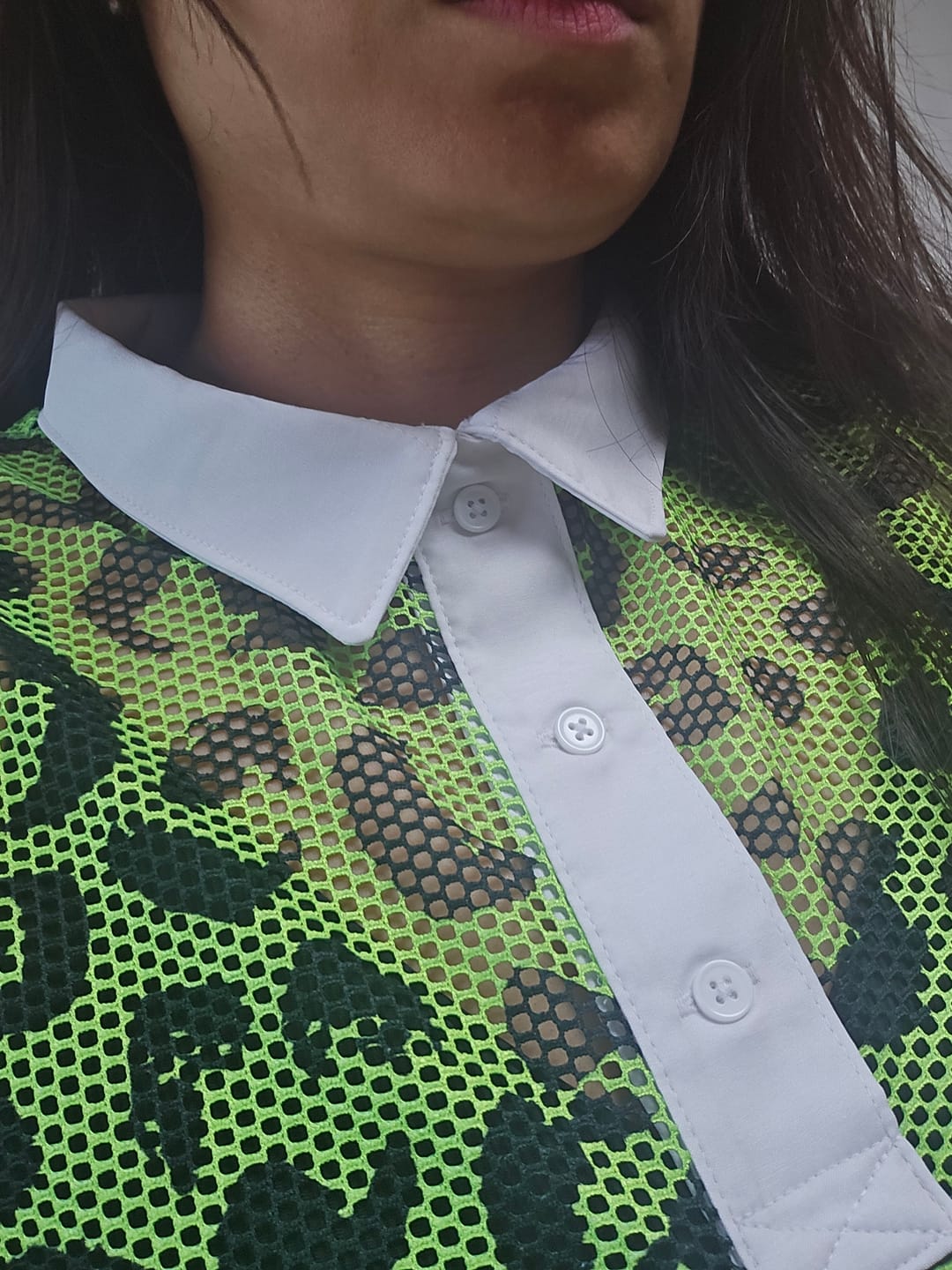Customer photo review of Dale-Z Oversized Mesh Polo