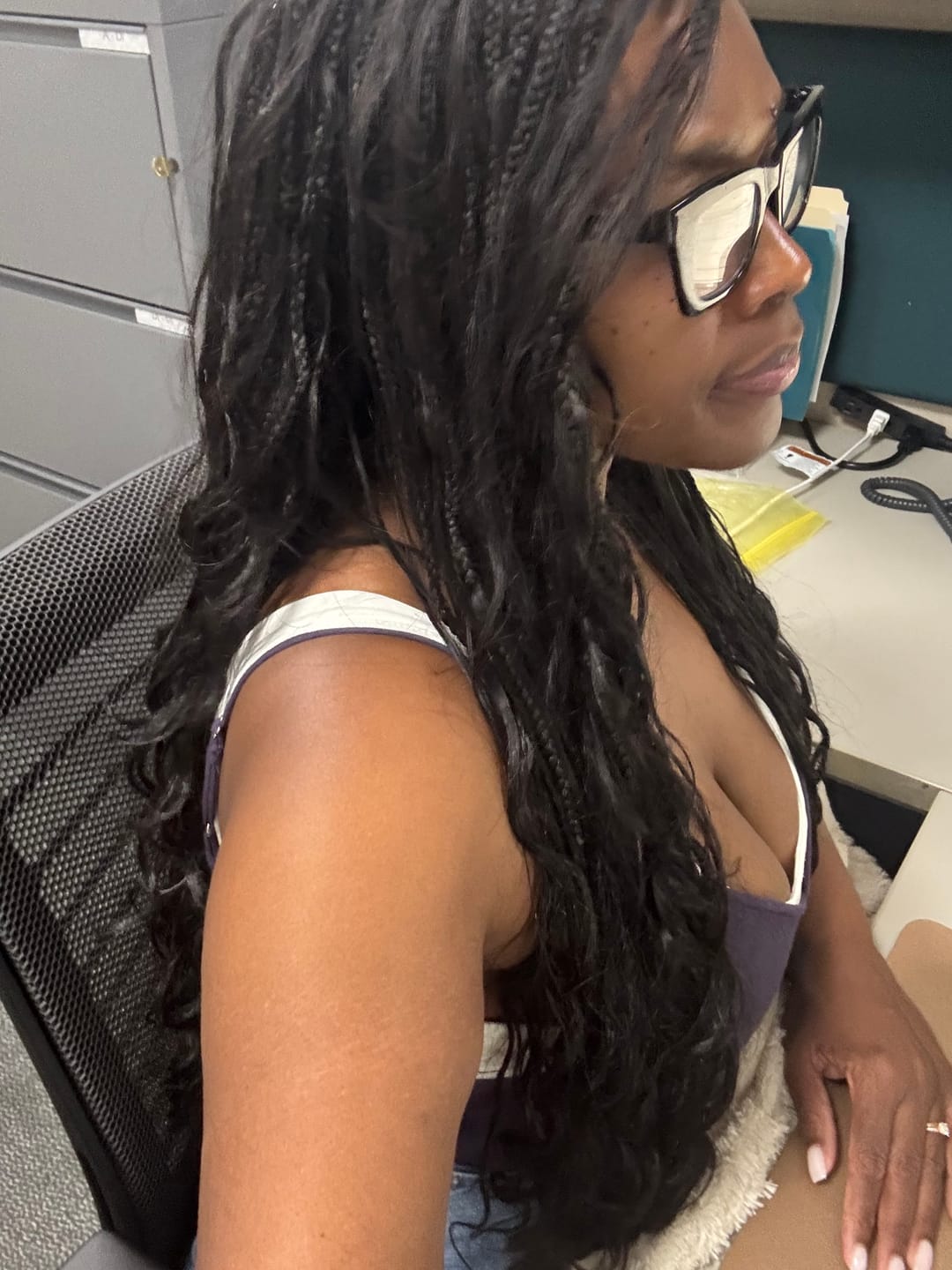 Customer photo review of Loose Wave Bulk Hair Extensions for Braiding