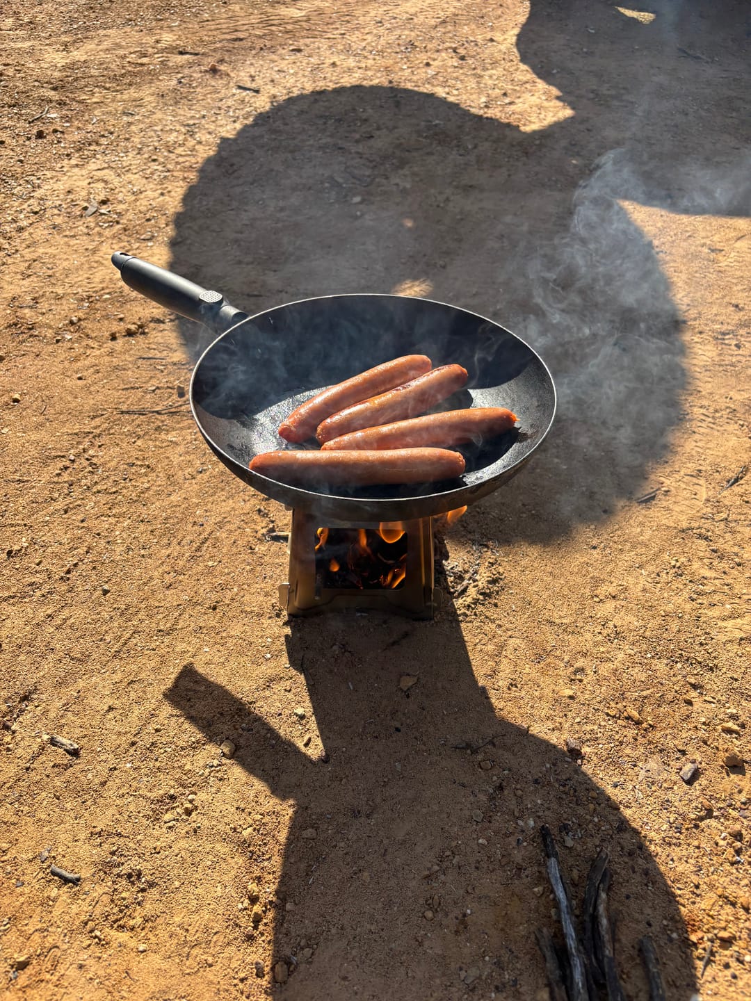 Customer photo review of Titanium Flatpack Twig Stove