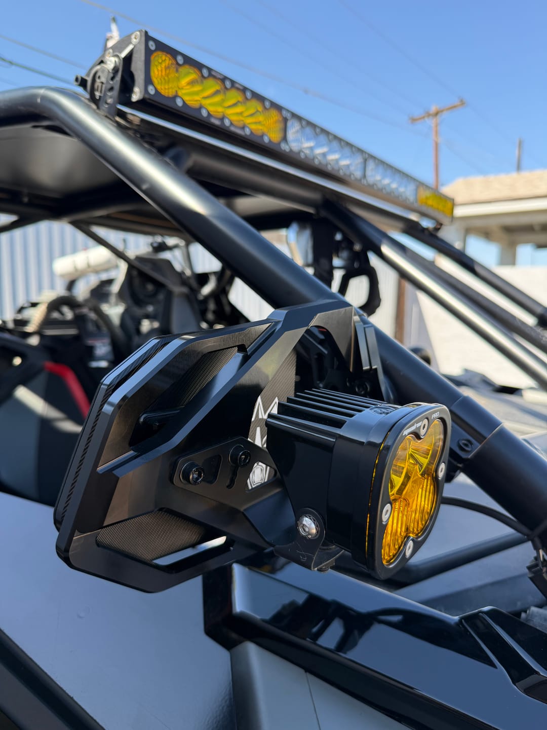 Customer photo review of Cuero Race UTV Side Mirror (Set of Two)