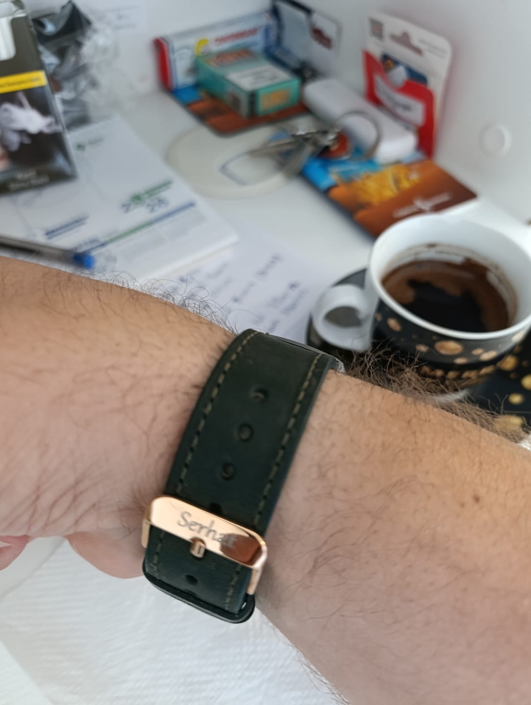 Customer photo review of Huawei Watch Deri Kordon Mavi - Crazy