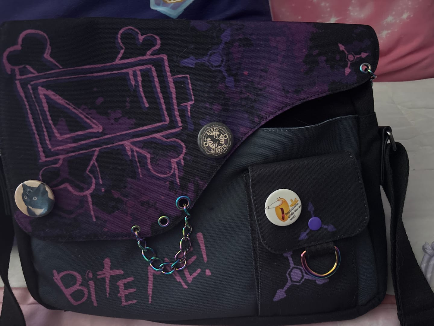 Customer photo review of Murder Drones Laptop Bag