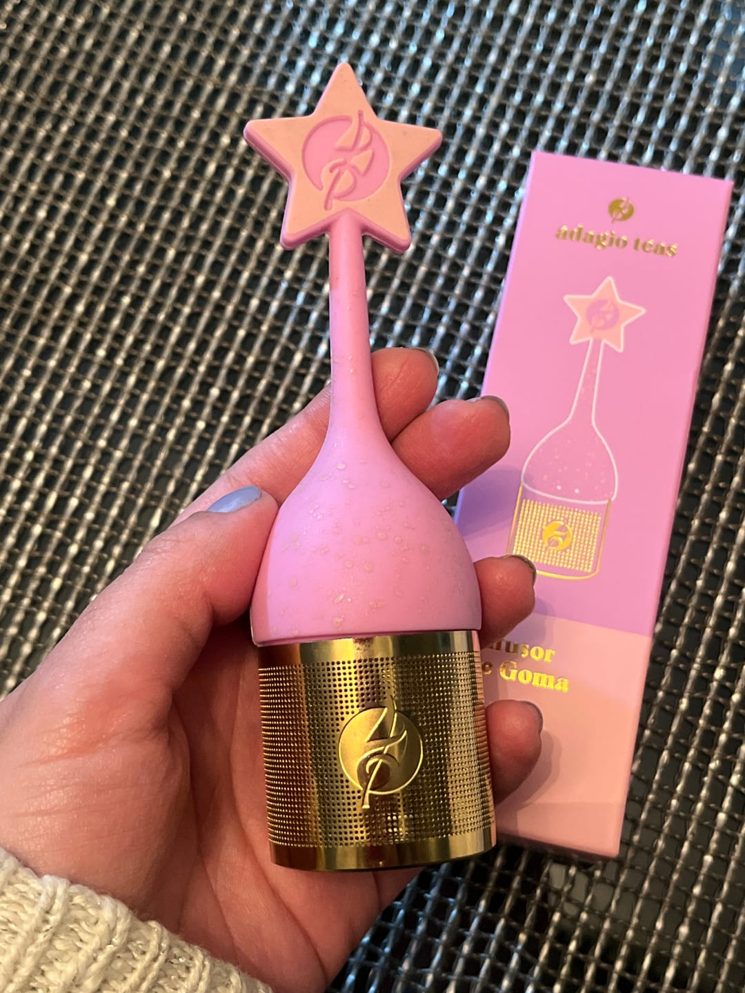 Customer photo review of Infusor de Goma Estrella Rosada
