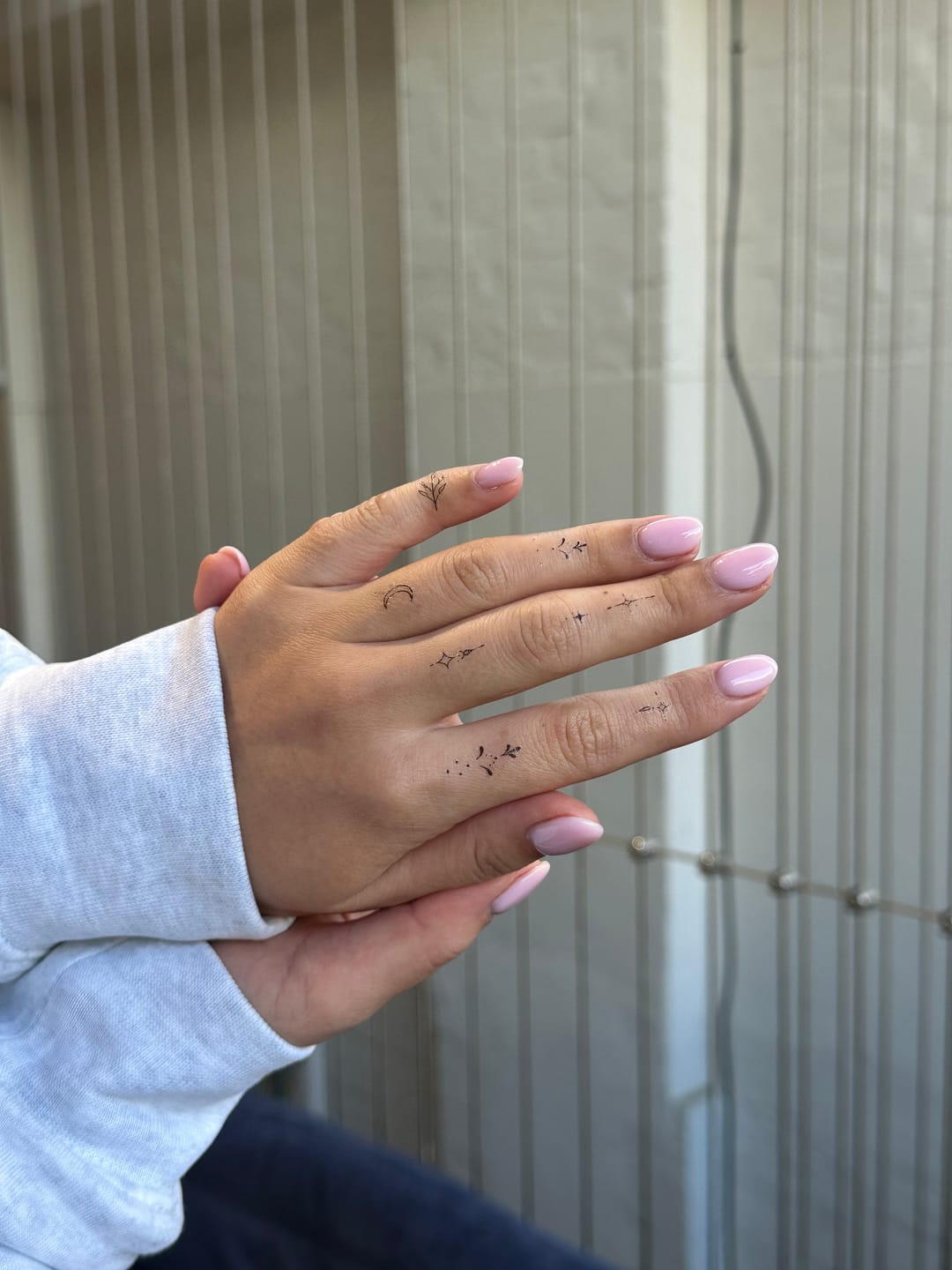 Customer photo review of Fine Line Temporary Tattoos — Freckle Pack