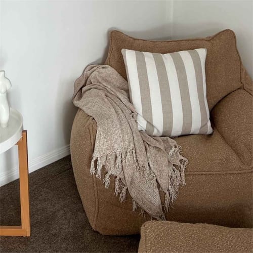 Customer photo review of DODO BEAN BAG - BOUCLE CAMEL