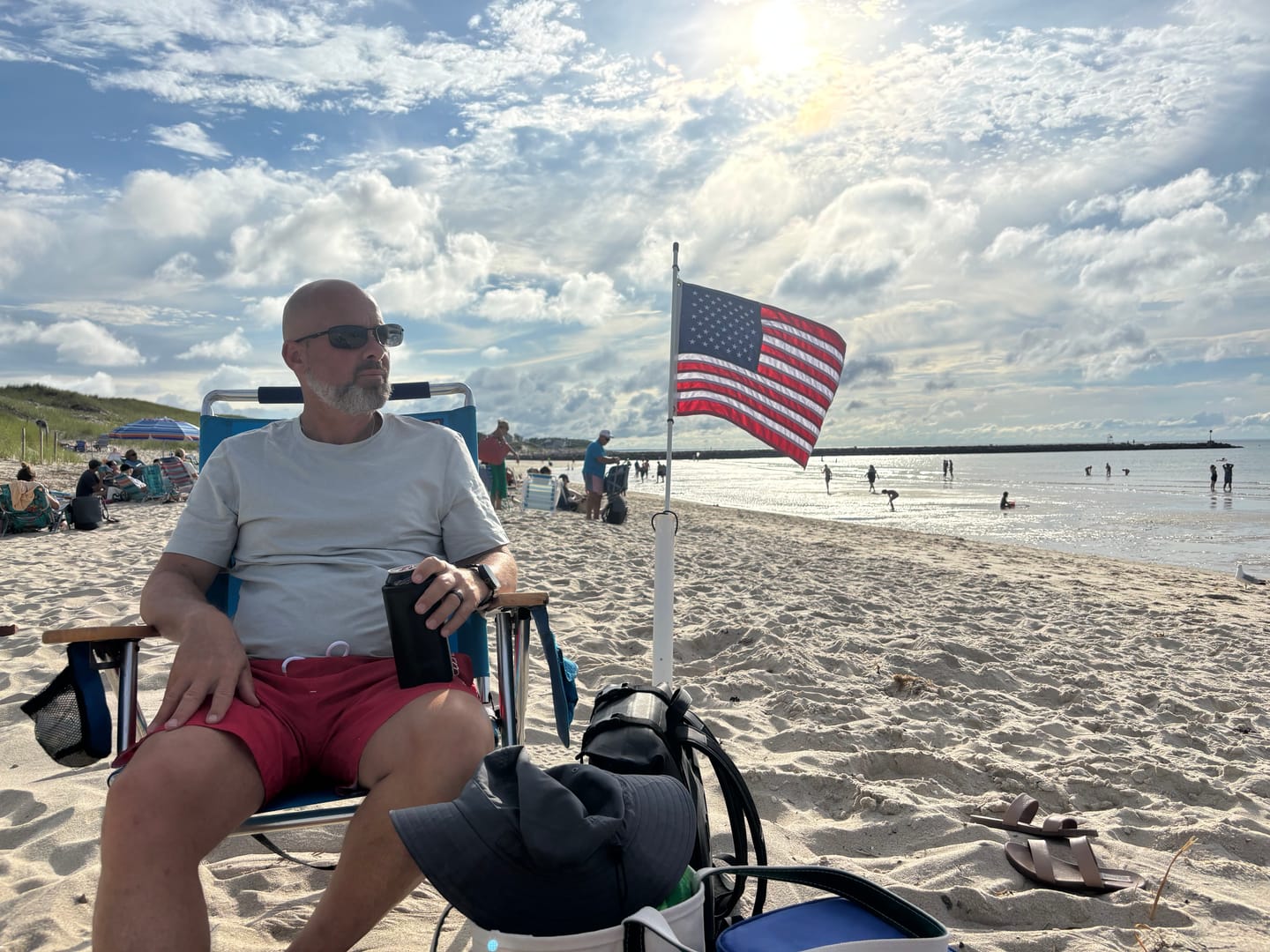 Customer photo review of 16" x 24" Boat Flag Set