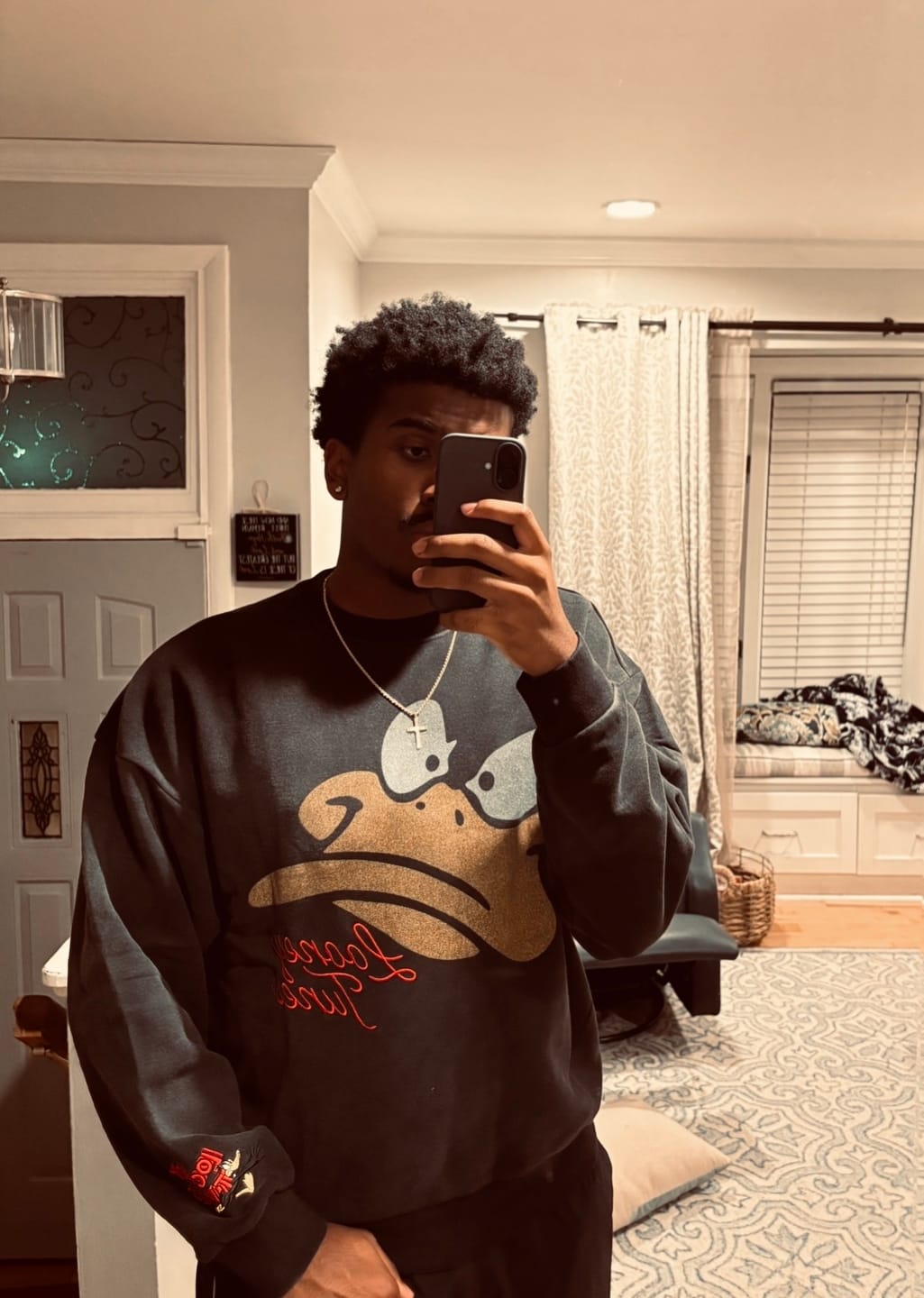 Customer photo review of 5255 - Looney Tunes Face Crewnecks