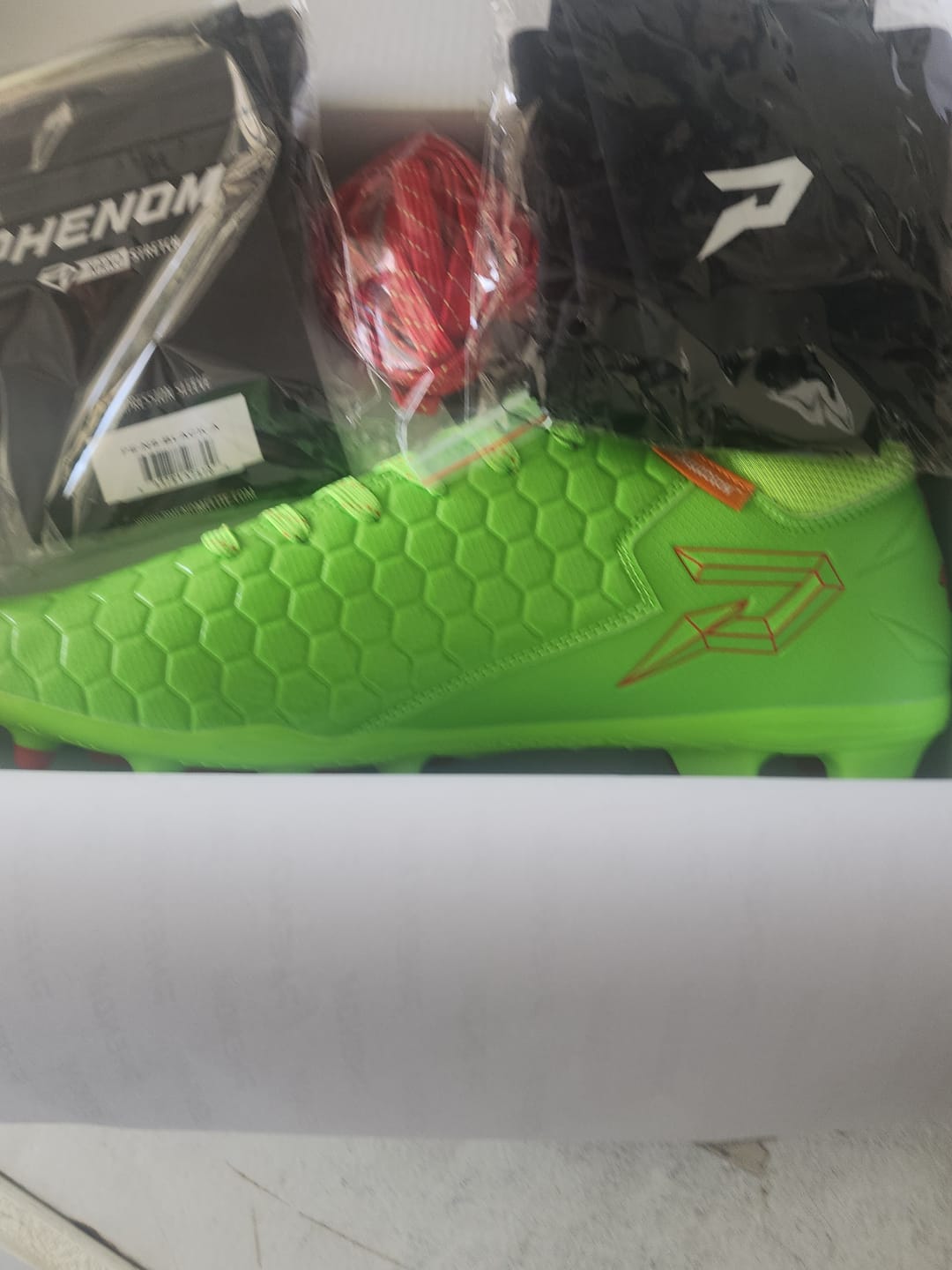 Customer photo review of Ninja Turtles: Raphael Football Cleats – Quantum Speed 2.0 by Phenom Elite